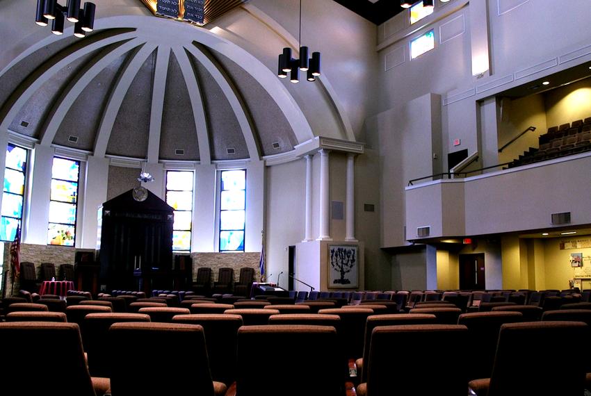 The interior of Congregation Anshai Torah in Plano.